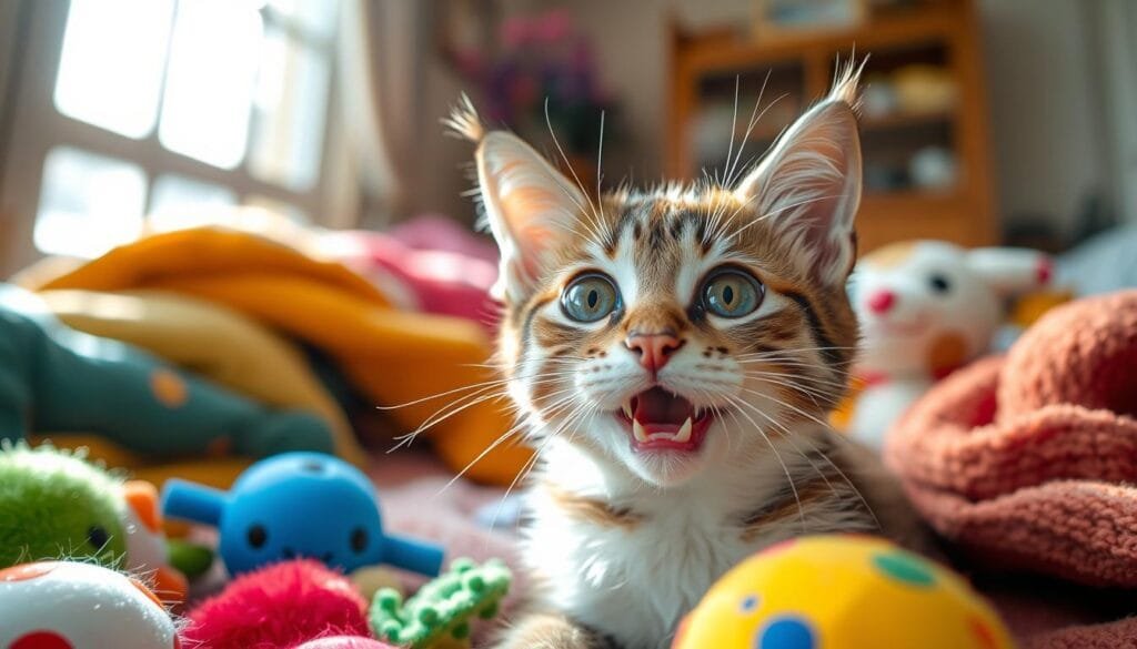 attention-seeking meows